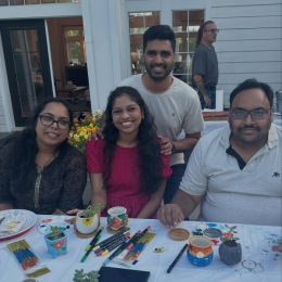 people sitting around a table