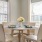 Spacious dining area with large windows 